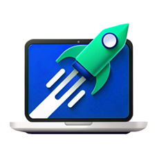 Fast Rocket выходит из иконы ноутбуков